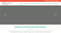 Desktop Screenshot of handtherapypartners.com