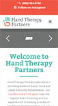 Mobile Screenshot of handtherapypartners.com